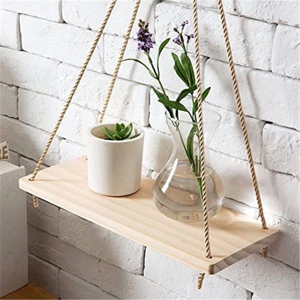 Swing Rope Floating Shelf