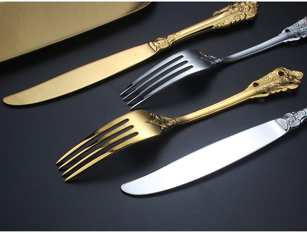 Luxury flatware, spoon, fork, knife