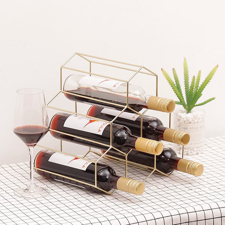 Casier à vin géométrique