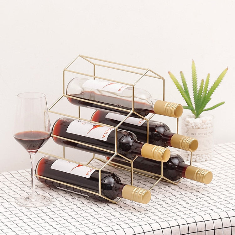 Geometric Wine Rack