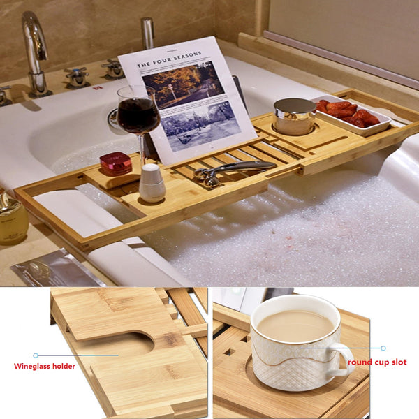 Bamboo Bath Caddy Tray