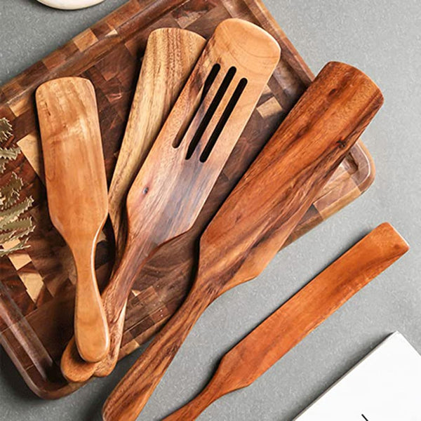 Teak Wooden Cooking Set