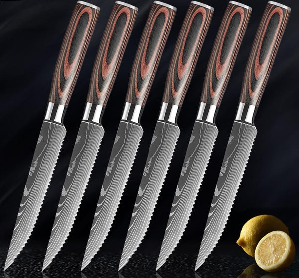 Damascus Steak Knife