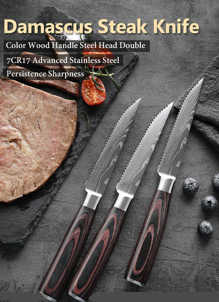 Couteau à steak Damas