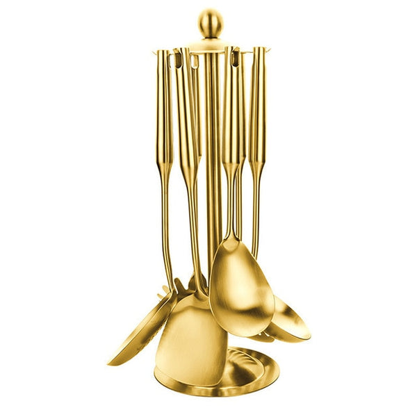 Goldenes Kochset