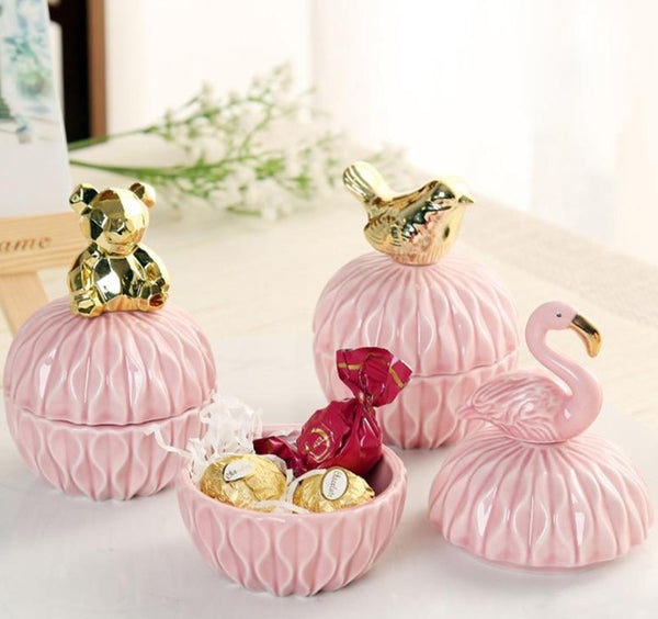 Mini pot de bonbons décoratif