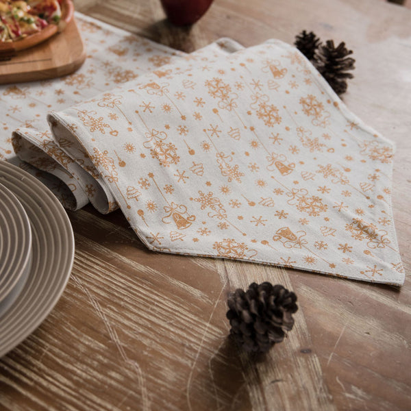 Rustikale Essensutensilien für das Weihnachtsessen