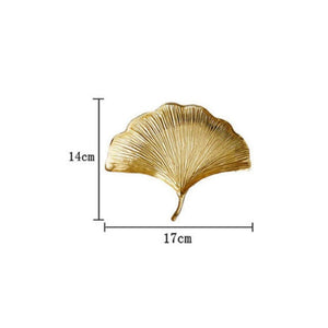 Plateau à collation doré en feuille de laiton