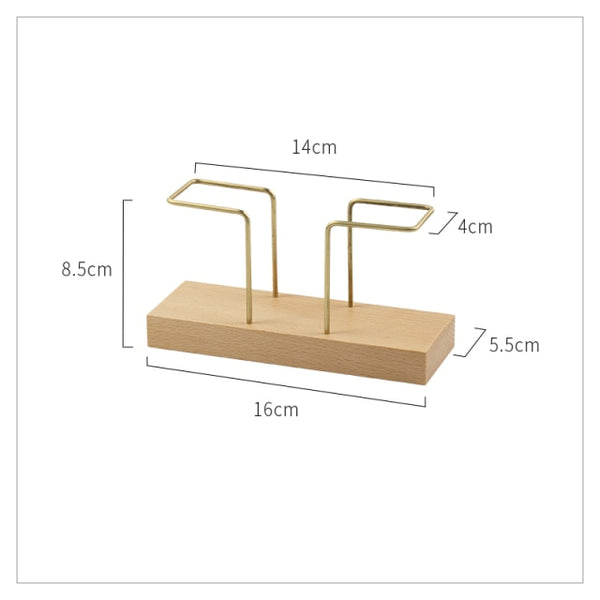 Servietten- und Zahnstocherhalter aus Holz.