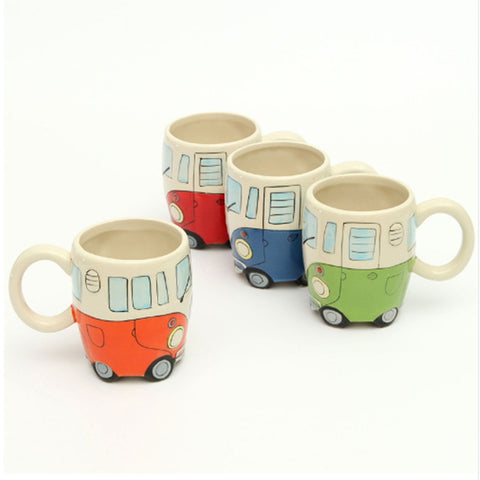 Hand Painted Retro Mug