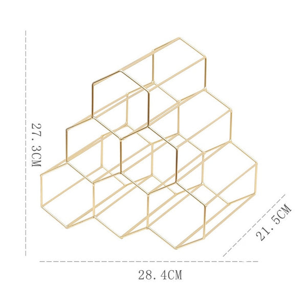 Geometrisches Weinregal