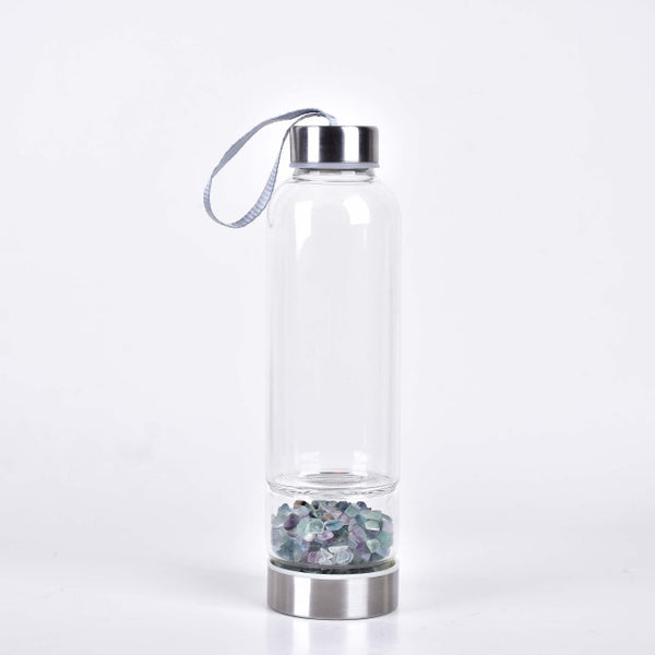 Bouteille d'eau en cristal