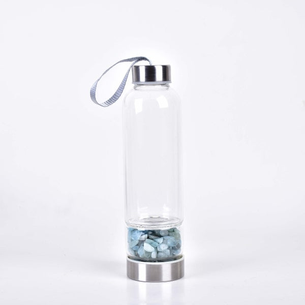 Bouteille d'eau en cristal