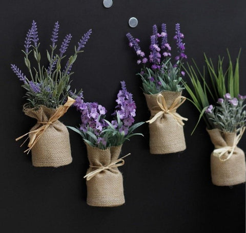 Burlap Magnetic Plant