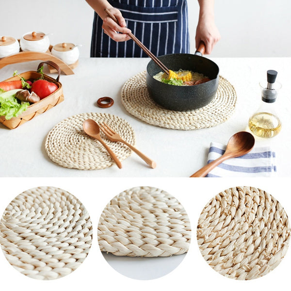Wicker Straw Placemats & Coasters